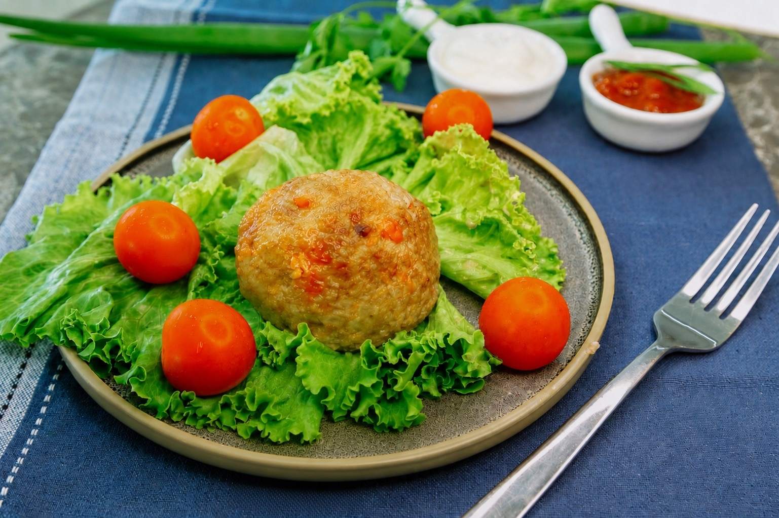 Фото Котлеты куриные без панировки со сладким перцем