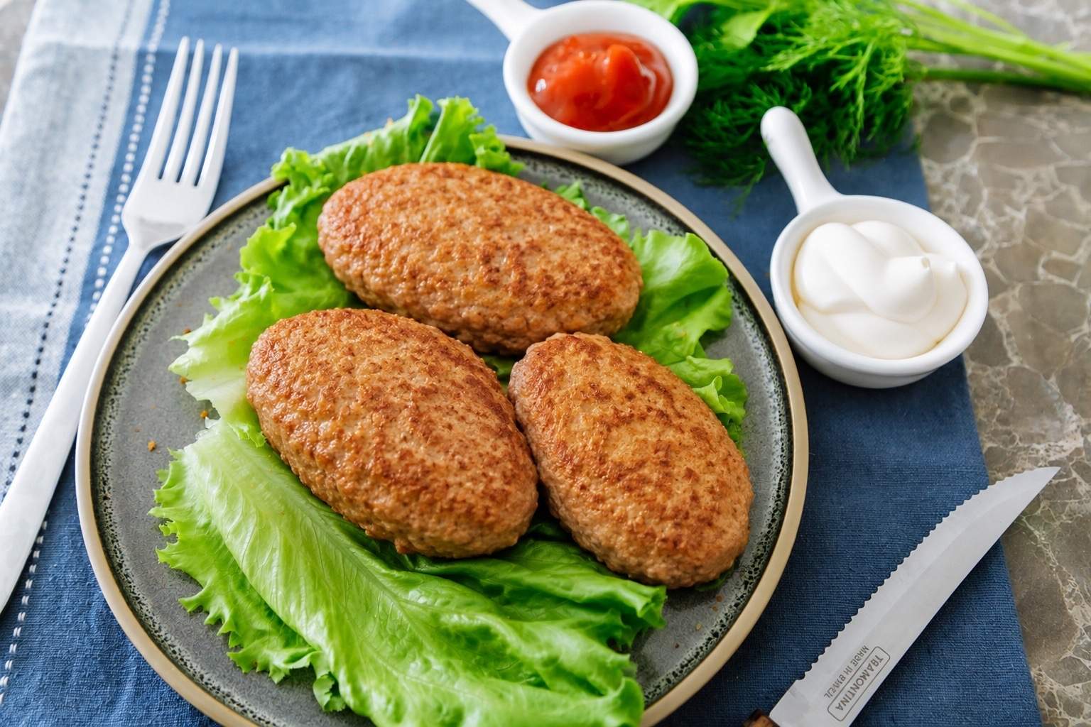 Фото Котлеты куриные Без панировки